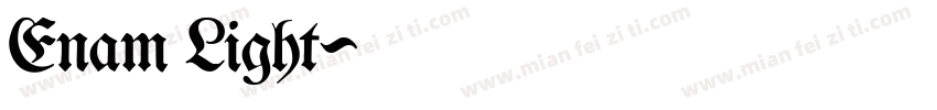 Enam Light字体转换
